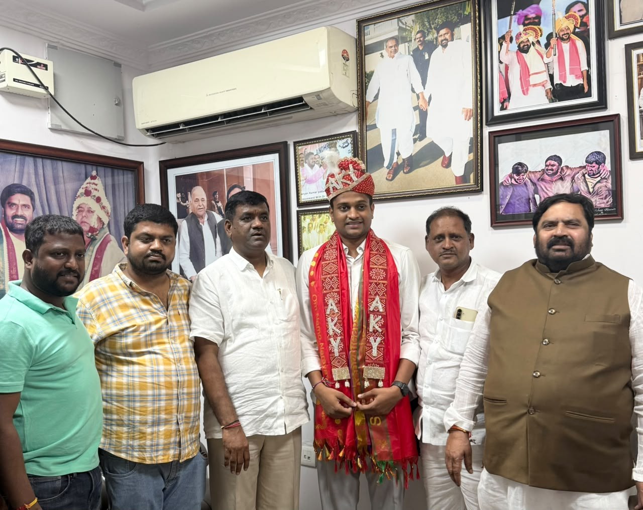 Gouri Satish with community members
